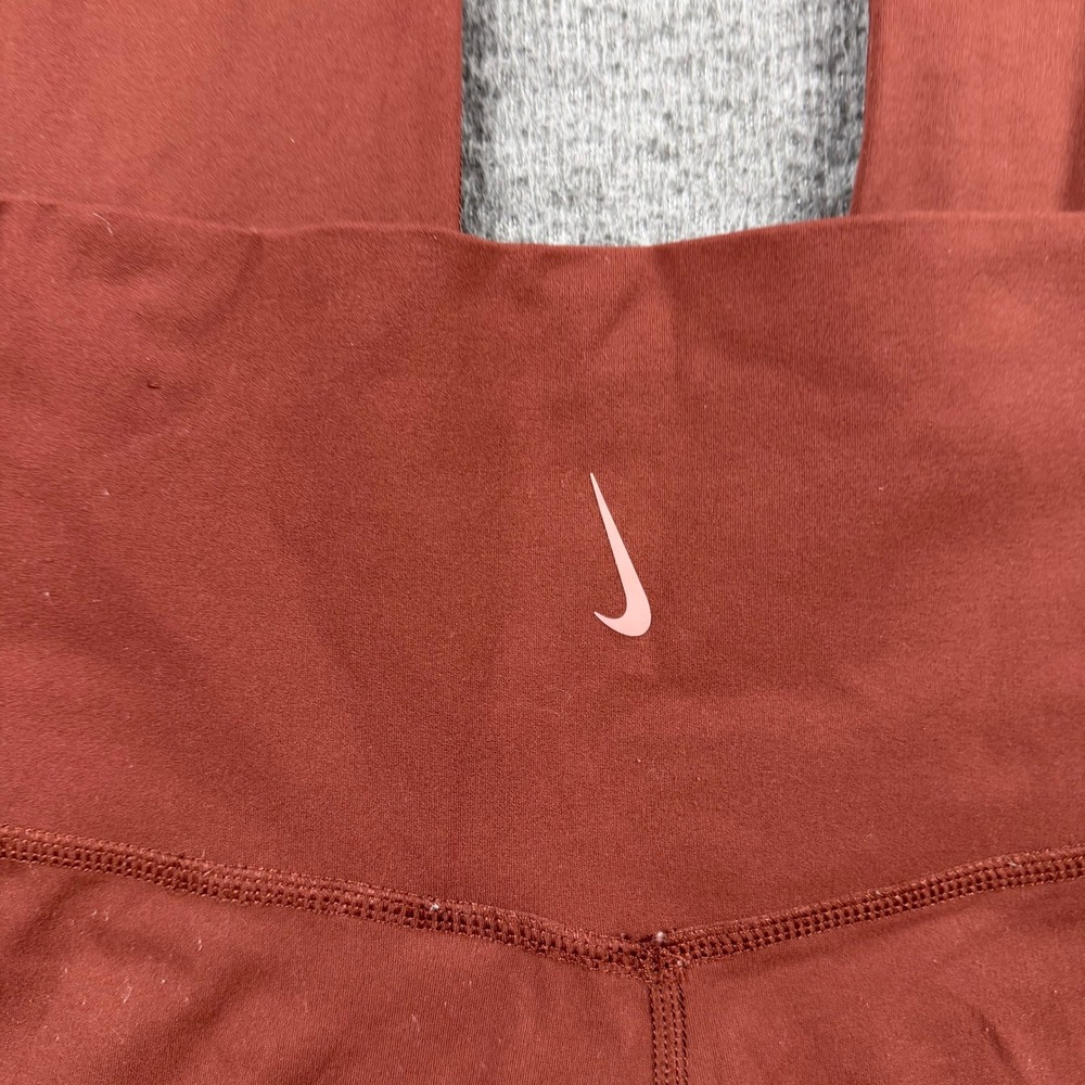 Nike Dri-FIT Women's M Medium‎ High Waisted Leggings Cedar Brown CJ3801-273 - Picture 5 of 14